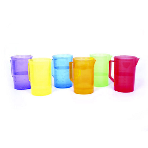 juego de jarra de colores traslucidos