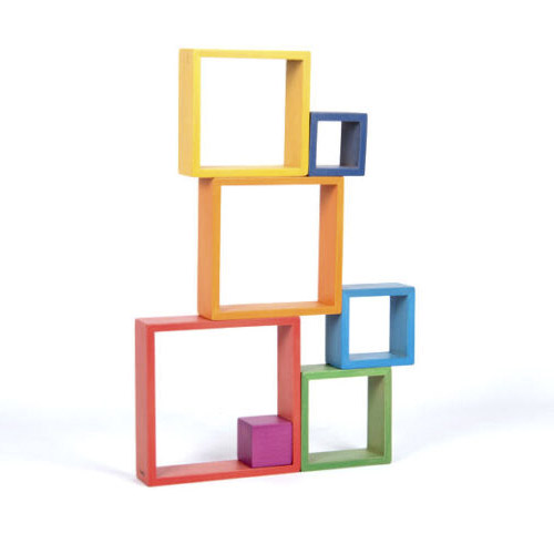 cuadrados arcoiris 7 piezas