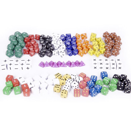 set de dados poliâ dricos 162 piezas