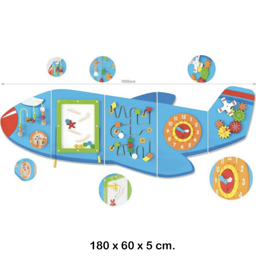 juguete de pared forma de avion