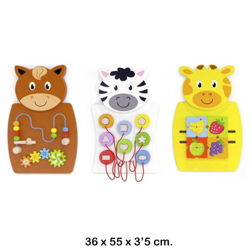 set de 3 juguetes de pared