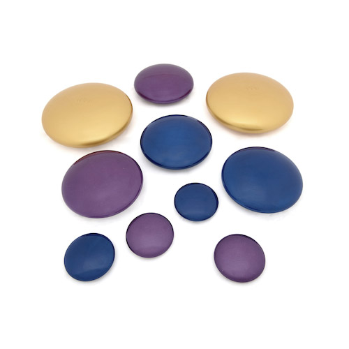 piedras metalicas de colores