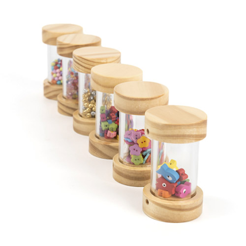 sonajeros de madera apilables