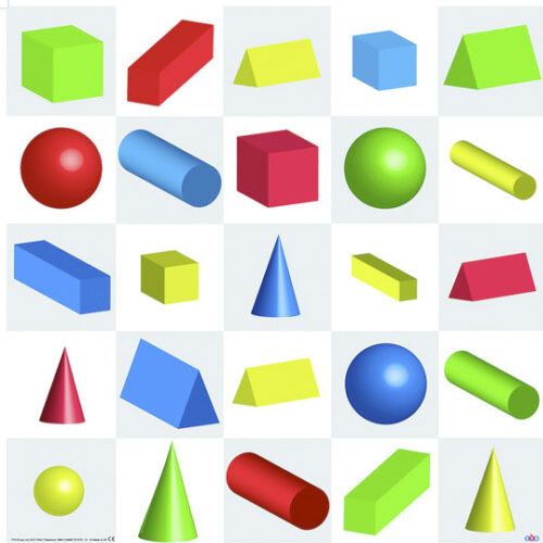 bee-bot 3d shapes mat