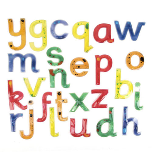 letras de gel minusculas