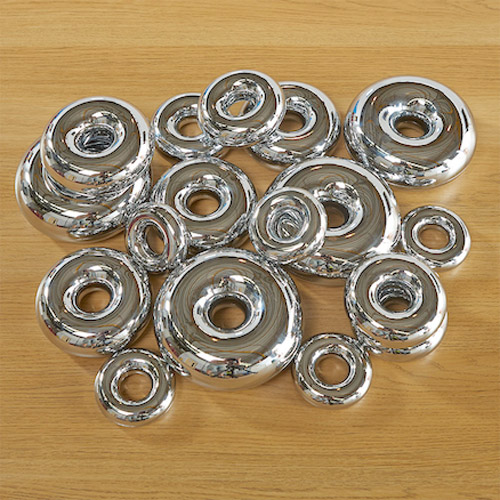 espejos con forma de donuts