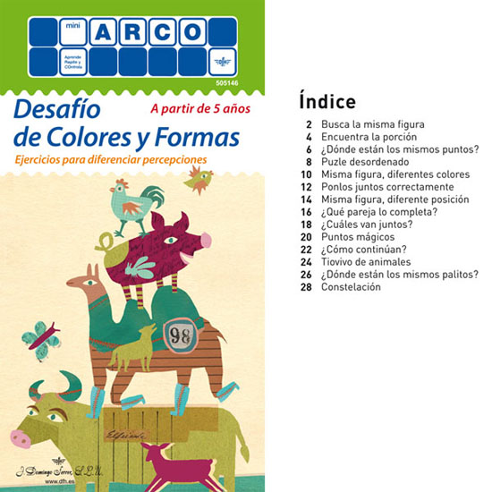 desafio de colores y formas