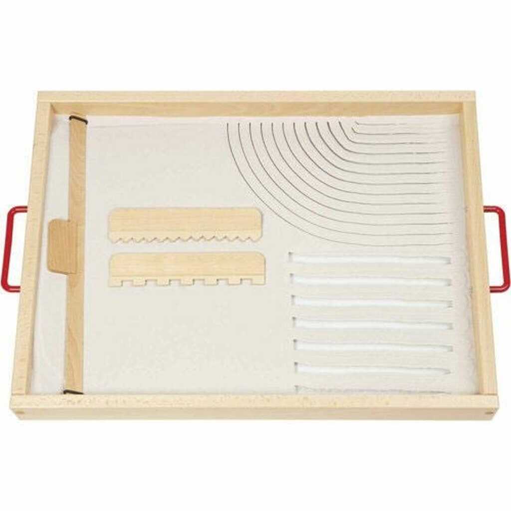 bandeja de madera para arena 65x50x5cm