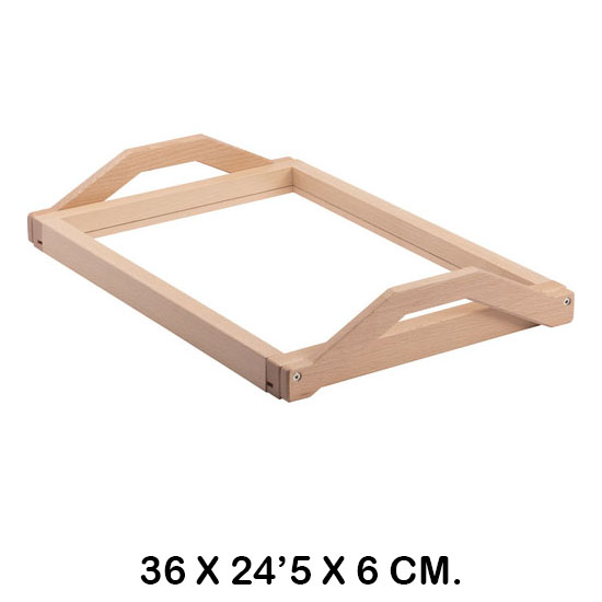 bandeja con base transparentes