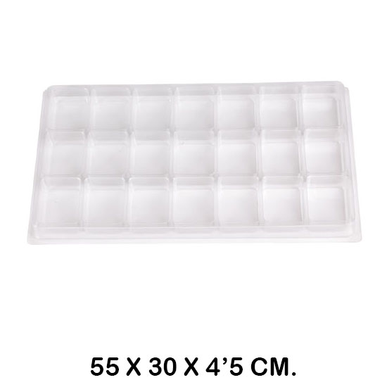 tabla transparente con agujeros cuadrado