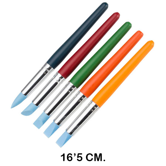 conjunto de pinceles de goma