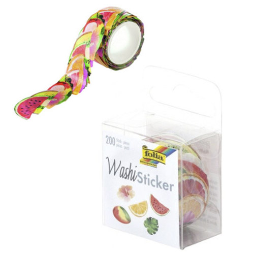 washi sticker tropical