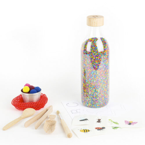 botella sensorial petit boum touch rice