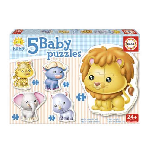 baby puzzles animals salvatges