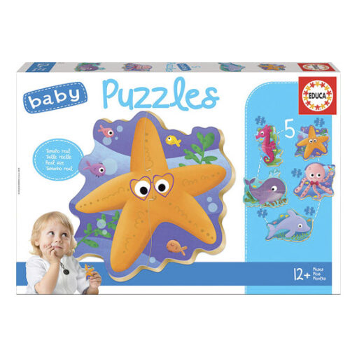 baby puzzle animals del mar