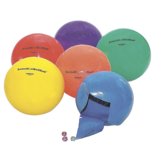 set 6 pelotas sensoriales con cascabel