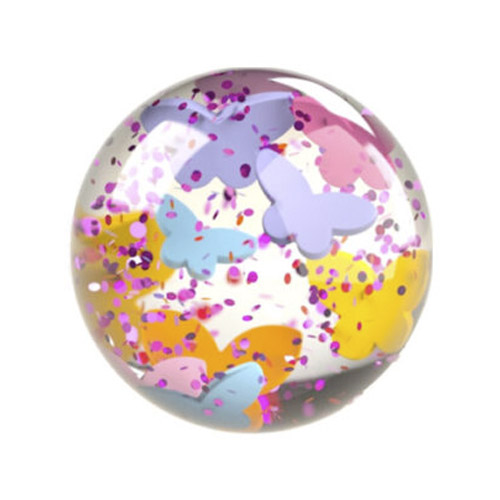 bola efecto mariposa purpurina