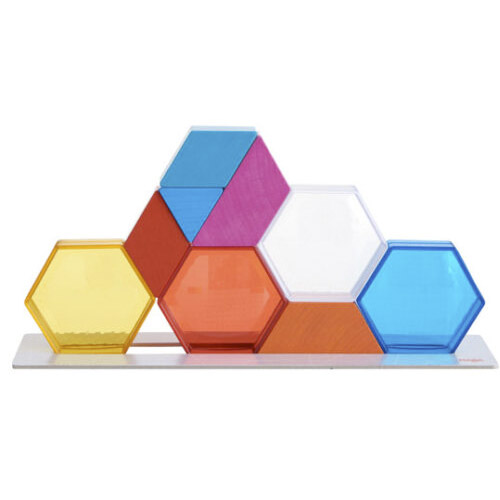 juego de apilar cristales de colores