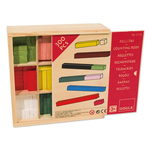 juego de regletas en caja