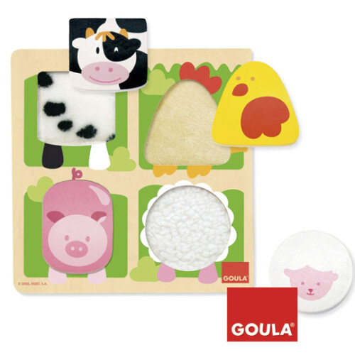 puzzle granja tela