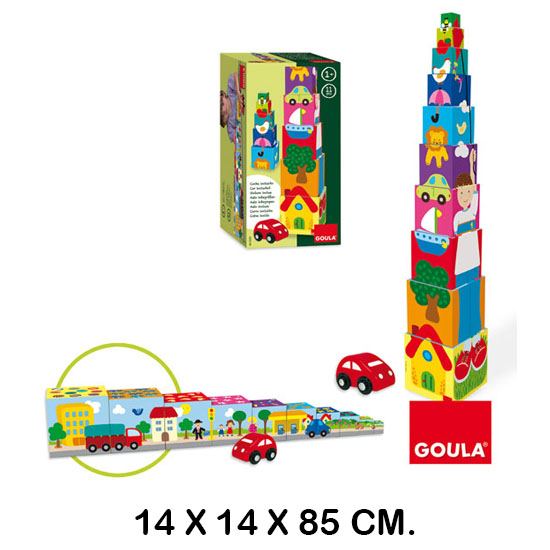 cubos apilables coche