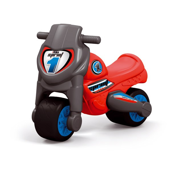 moto plastico 2 ruedas motofeber roja