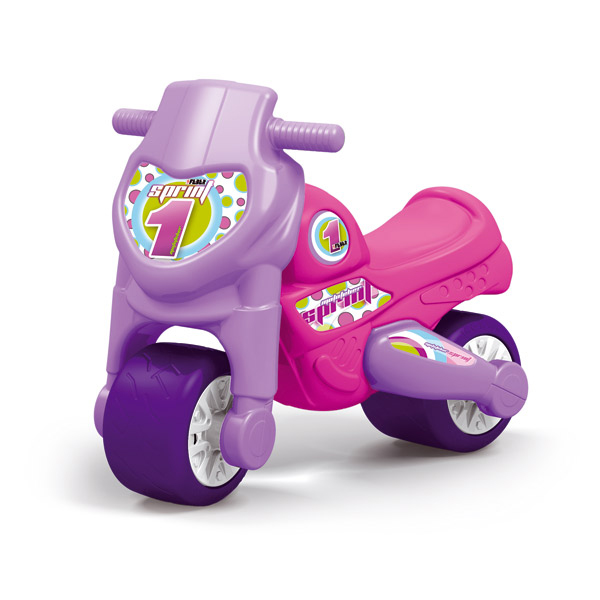 moto plastico 2 ruedas motofeber lila