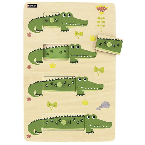 puzzle encastrable longitud cocodrilo