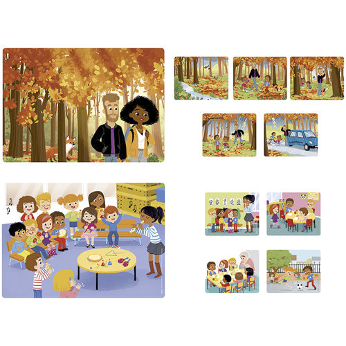 set de historias secuenciales de sonido