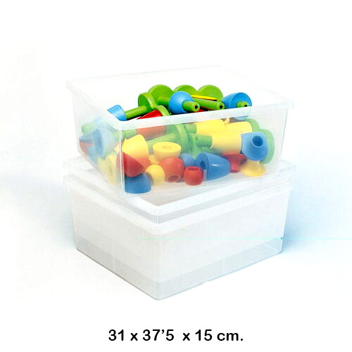 cajones hondos transparentes lote de 3