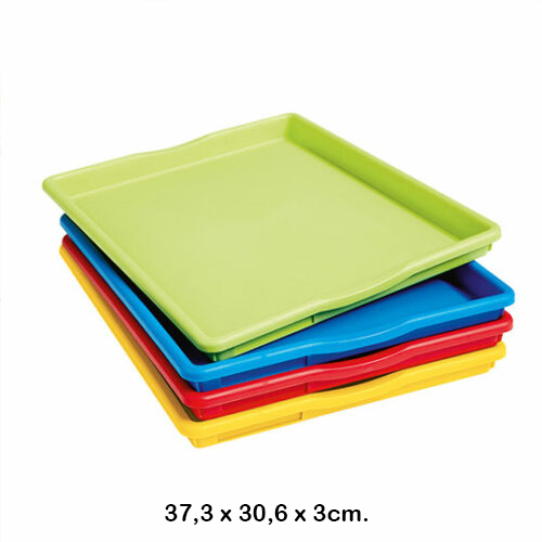 bandejas de actividades multicolor - 4ud