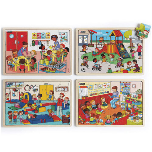 puzzle junts a l'escola