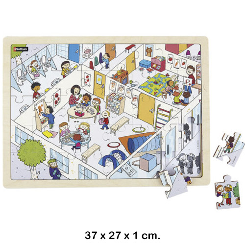 puzzles de fusta l'escola