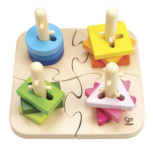 puzzle creativo de clavijas