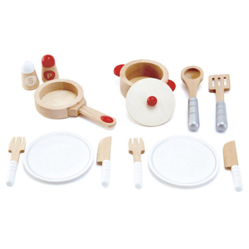 juego completo para cocinar y servir la