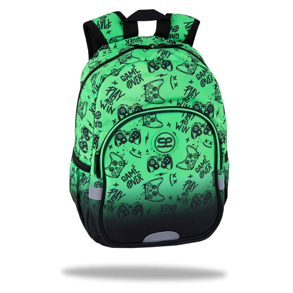 mochila toby game over gradient green