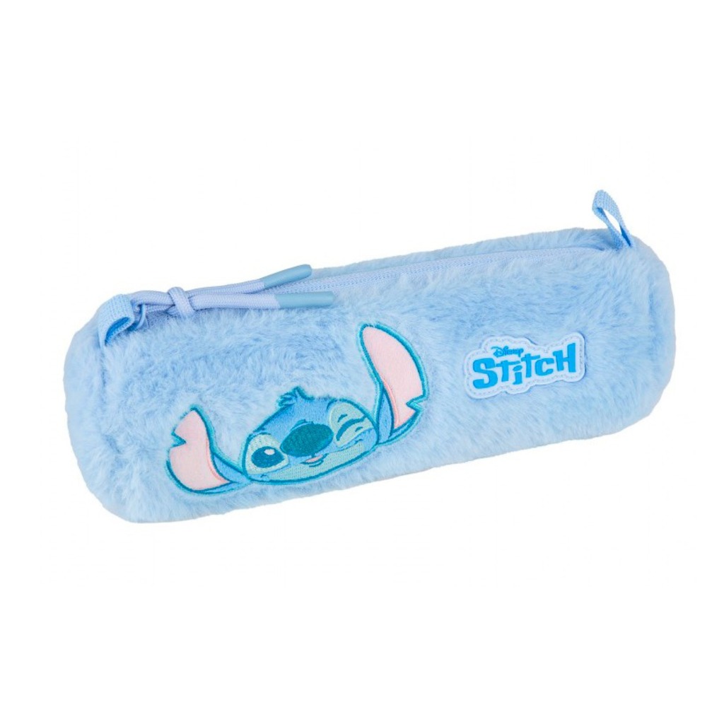 estuche tube stitch blue fluffy
