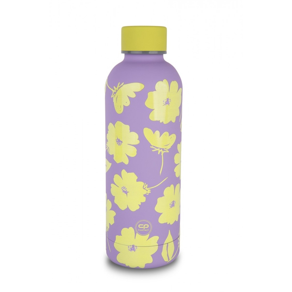 botella termica bonet flores lila
