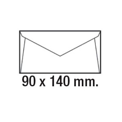 caixa 500 sobres 90x140mm 80gr blc.n/aut