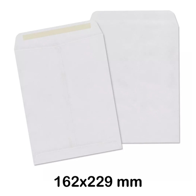 caja 250 bolsa 162x229mm blanco 100gr au