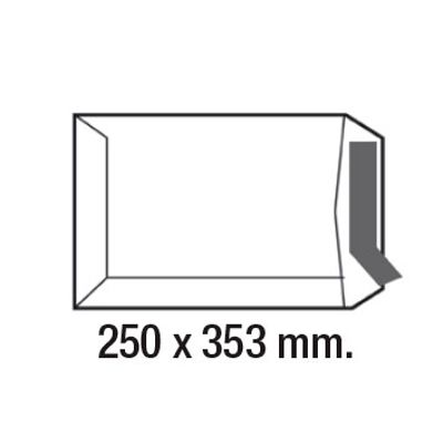 caja 250 bolsa 250x353mm kraft 90gr auto