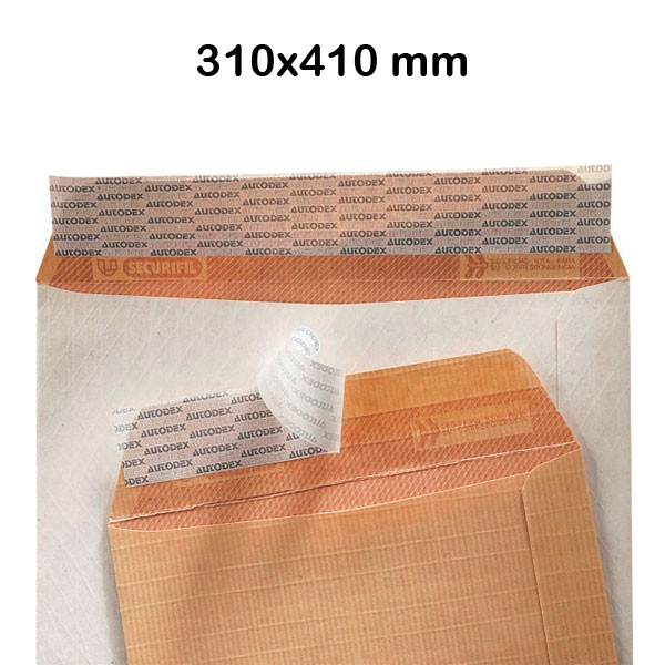 caja 100 bolsa 310x410mm kraft armado