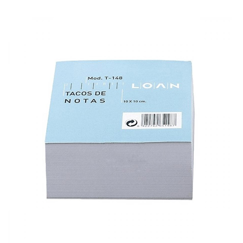 taco notas 10x10 cm 500 hojas blanco
