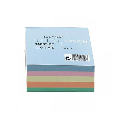 taco notas 10x10 cm 500 hojas colores