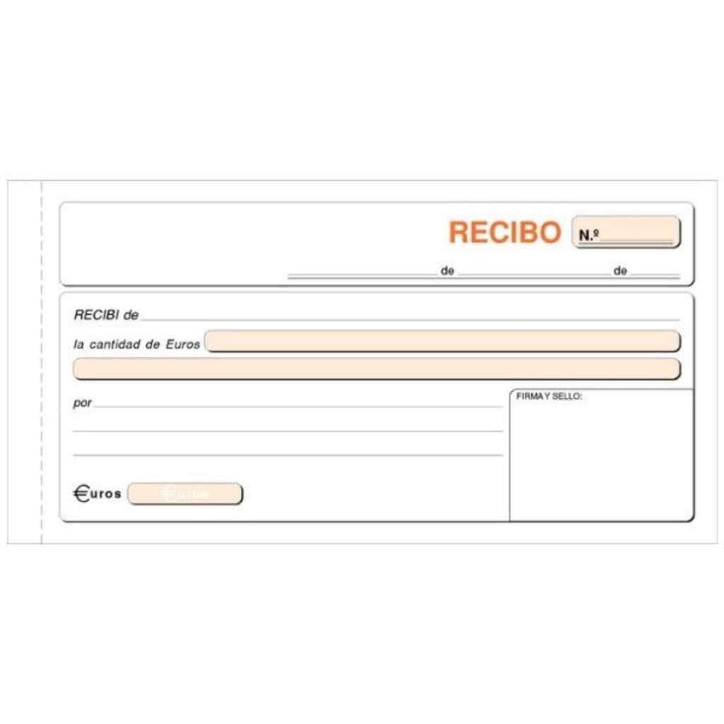 talonario recibos 1/3 50x2 hojas castell