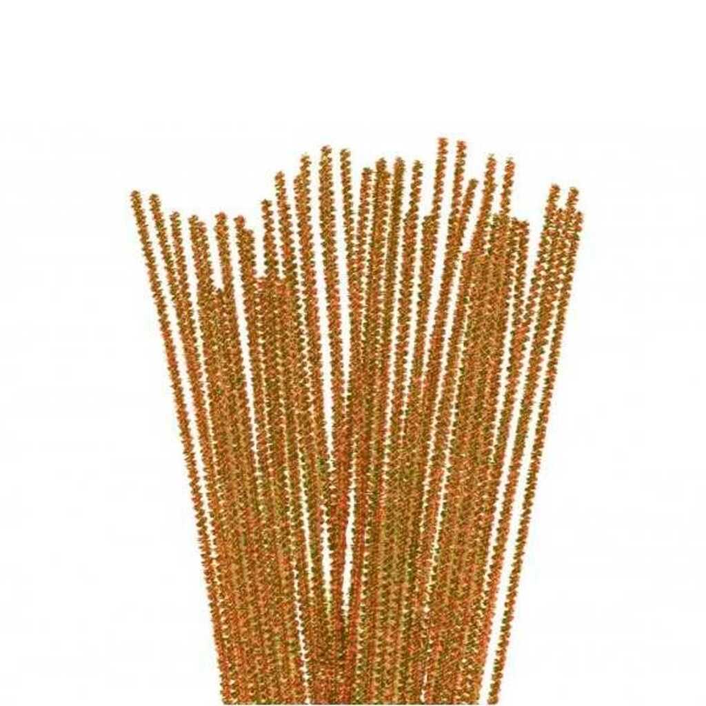 paquete 24 limpiapipas 6mm metaliz oro