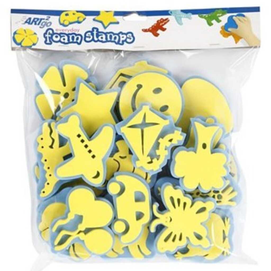 pack 24 tampons goma eva 6/8cm motius