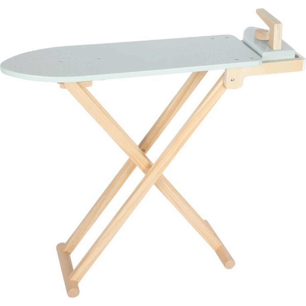 tabla de planchar con plancha de madera