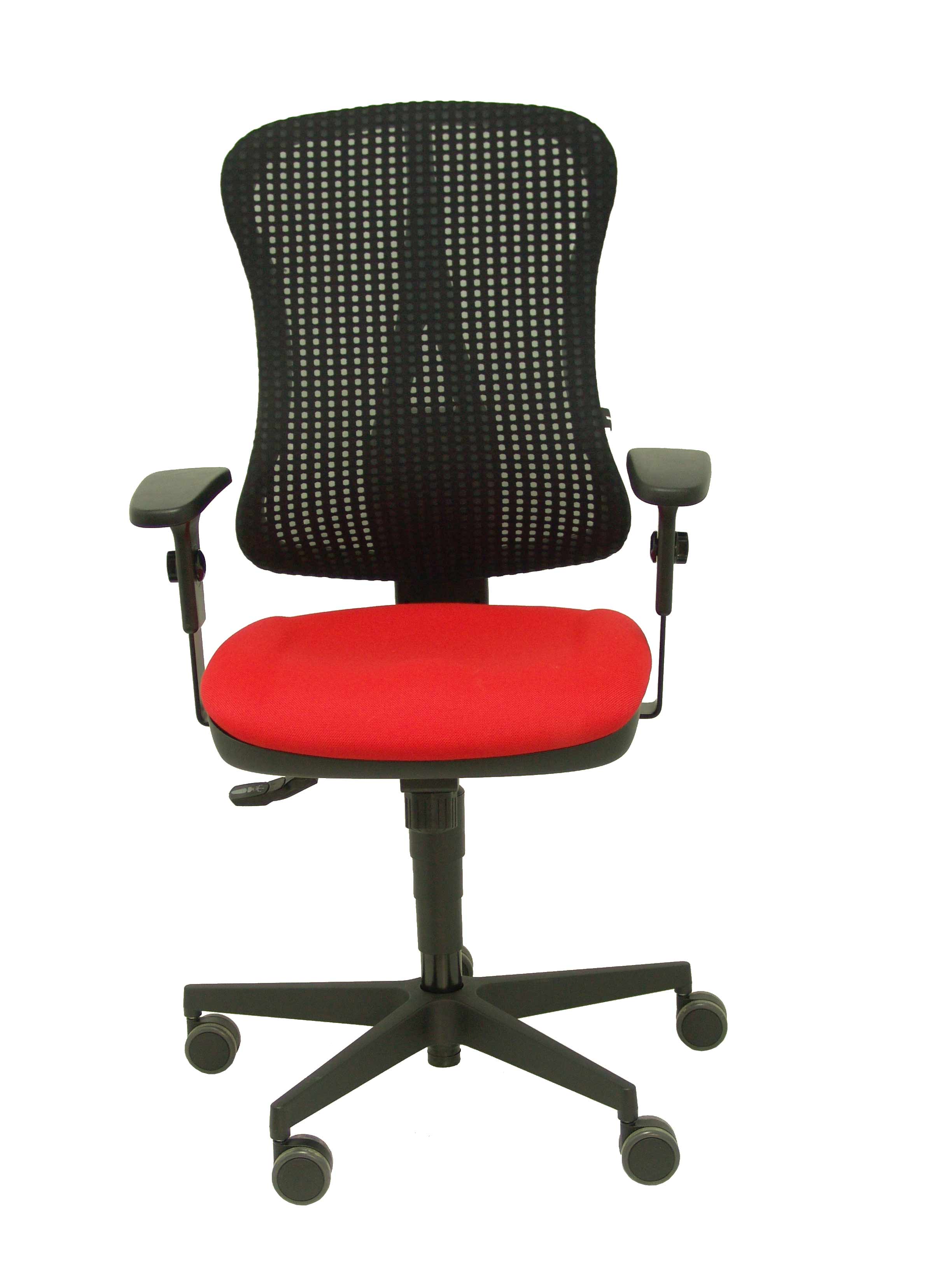 silla agudo sincro c/braz. malla roja