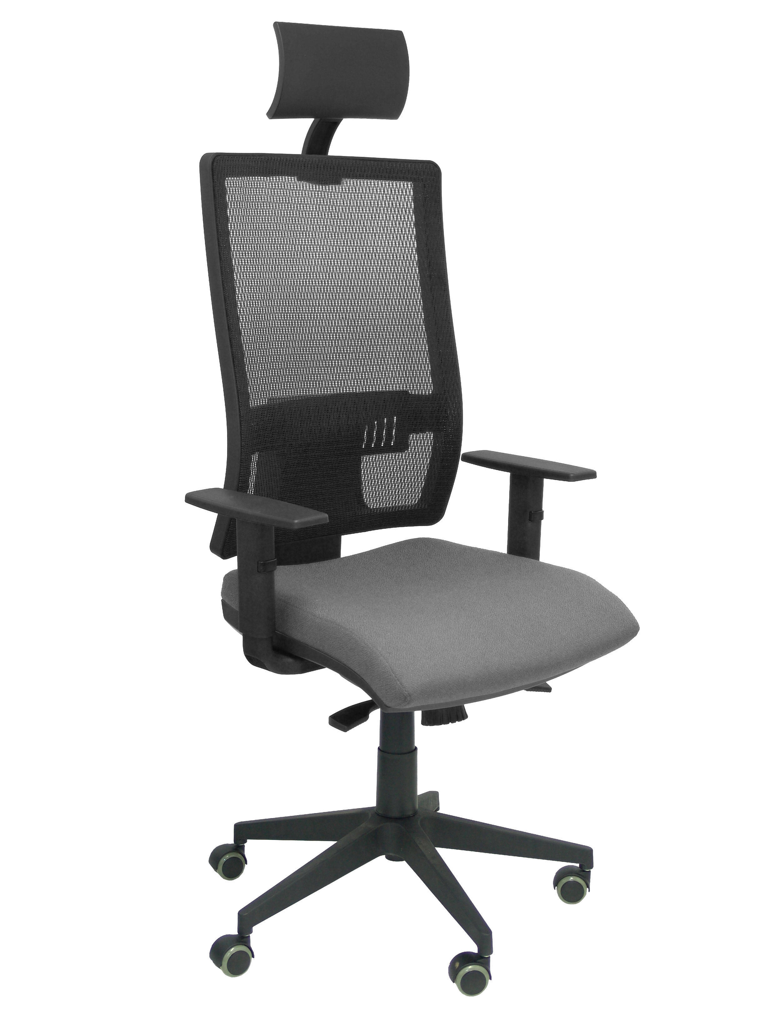 silla horna c/cab. sincro c/brazos gris